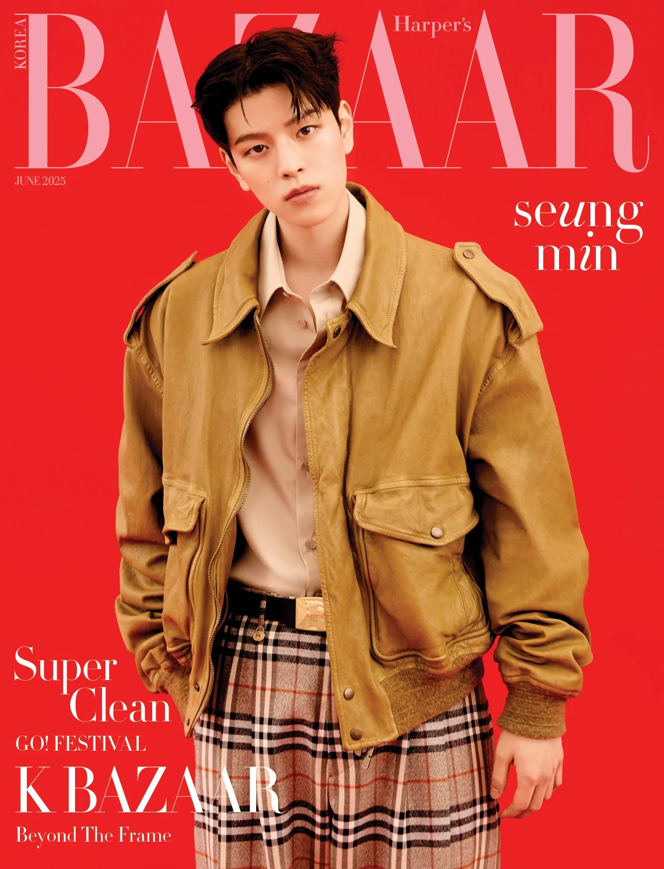 HARPER'S BAZAAR KOREA JUNE 2025 ISSUE (Cover: Stray Kids Seungmin)