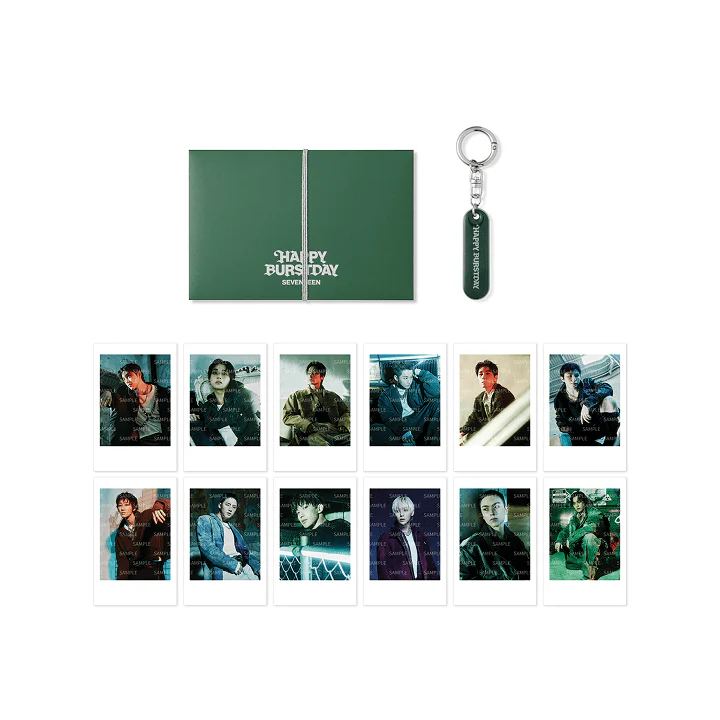 *PRE-ORDER* SEVENTEEN - [HAPPY BURSTDAY] Official MD Instant Photo & Acrylic Keyring Set [New Escape Ver.]