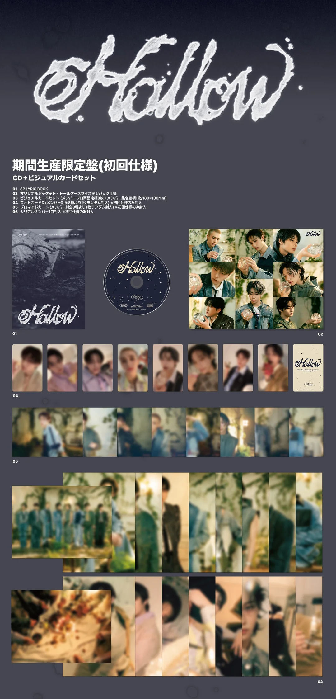 Stray Kids HAN Hollow CD 10枚セット Stray Kids Hollow HAN Ver. FC Stray Kids HAN Hollow CD 10枚セット Stray Kids Hollow HAN Ver. FC