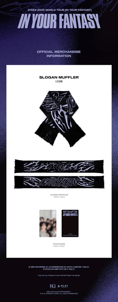 *PRE-ORDER* ATEEZ - [IN YOUR FANTASY] in Incheon Word Tour 2025 Muffler