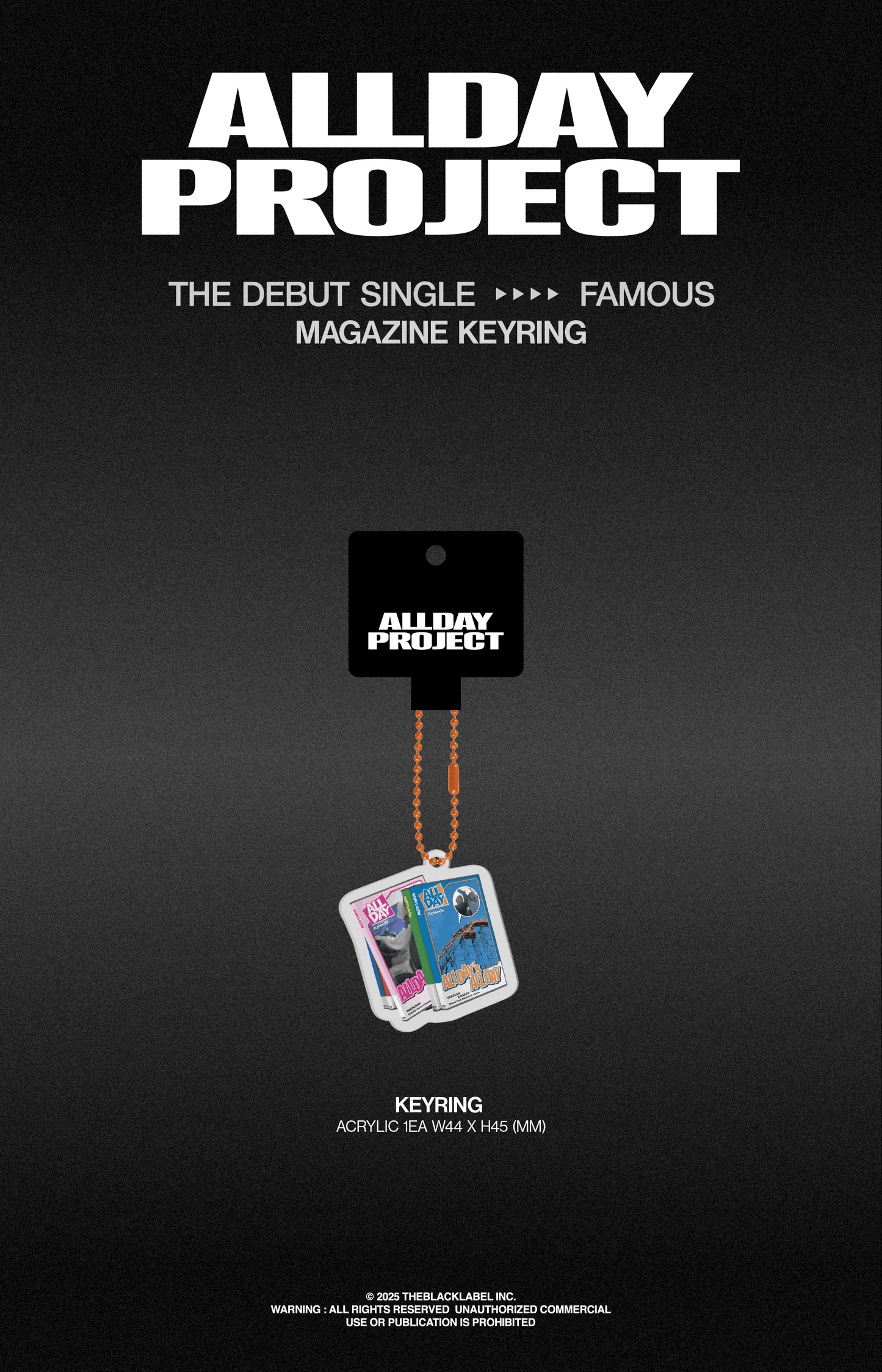 ALLDAY PROJECT - [FAMOUS] Magazine Keyring
