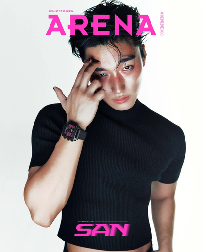 ARENA HOMME KOREA AUGUST 2025 ISSUE (Cover: ATEEZ SAN)