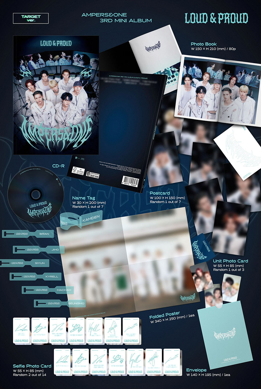 [SIGNED] AMPERS&ONE - LOUD & PROUD (3rd Mini Album) [Photobook Ver.]