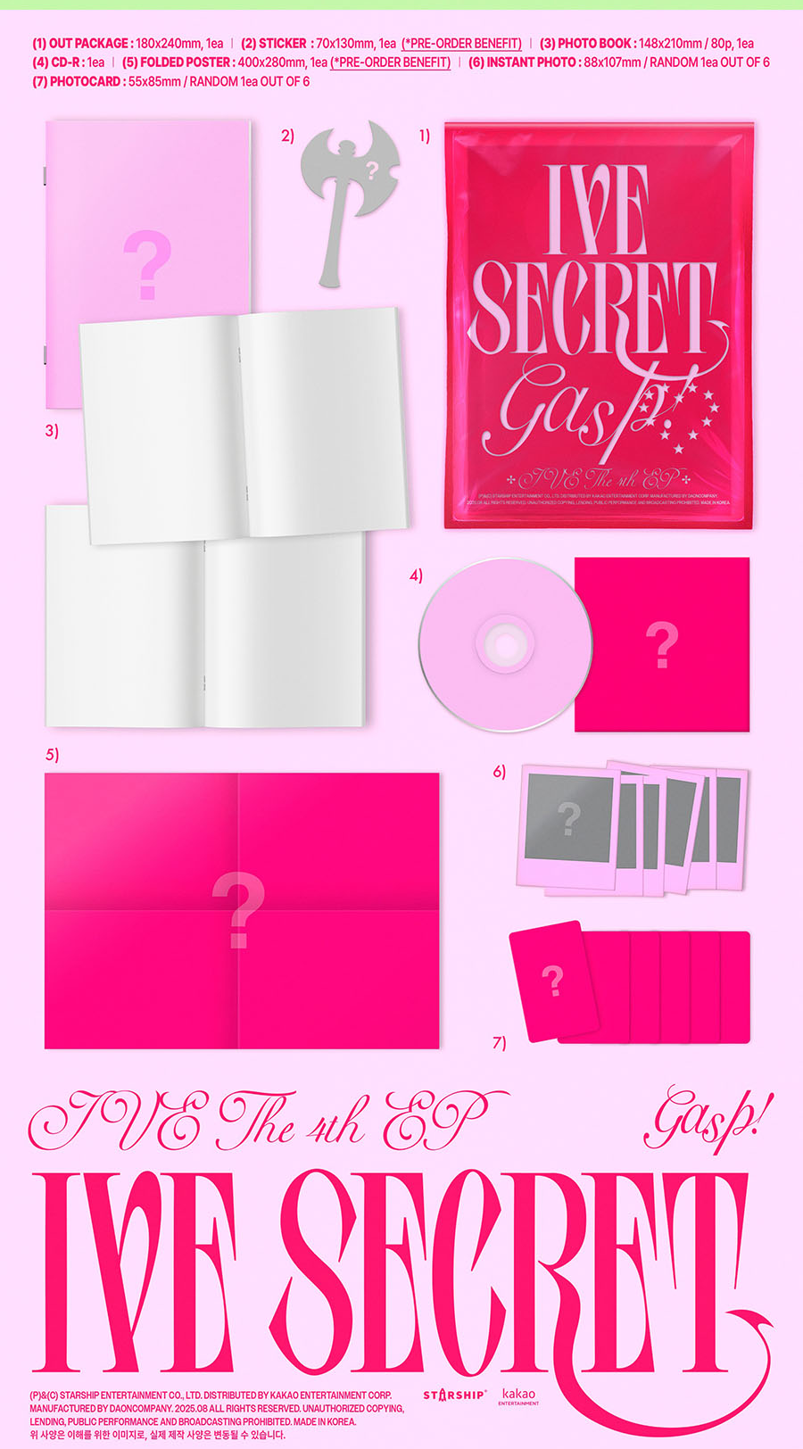 IVE- IVE SECRET (4th Mini Album)