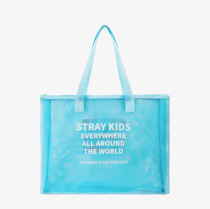 *PRE-ORDER* STRAY KIDS - SKZ SAUNA 2025 Pop-Up Clear Mesh Tote Bag