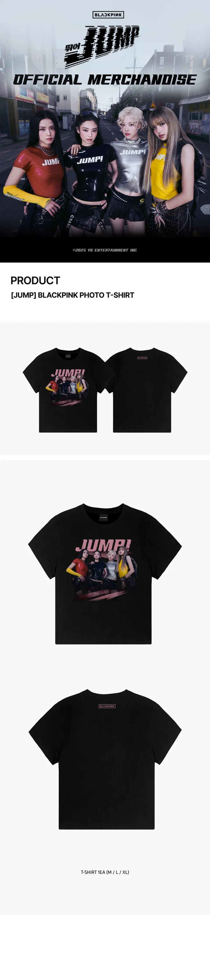 *PRE-ORDER* BLACKPINK - JUMP Photo T-Shirt