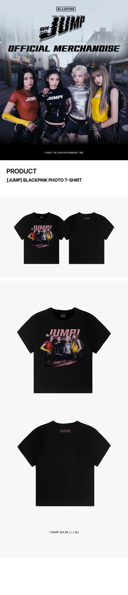 *PRE-ORDER* BLACKPINK - JUMP Photo T-Shirt