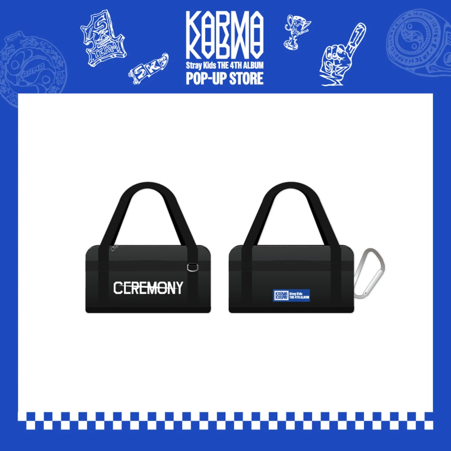 *PRE-ORDER* STRAY KIDS - KARMA Pop-Up SKZOO Duffel Bag