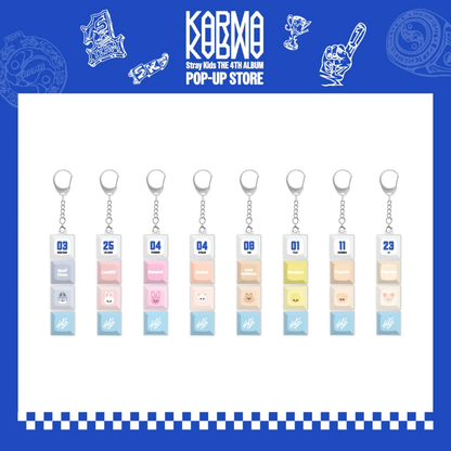 *PRE-ORDER* STRAY KIDS - KARMA Pop-Up SKZOO Keycap Keyring