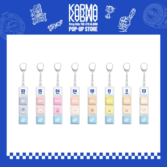 *PRE-ORDER* STRAY KIDS - KARMA Pop-Up SKZOO Keycap Keyring