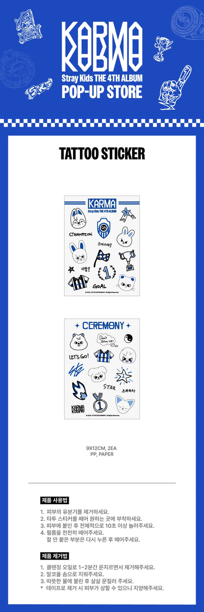 *PRE-ORDER* STRAY KIDS - KARMA Pop-Up Tattoo Sticker