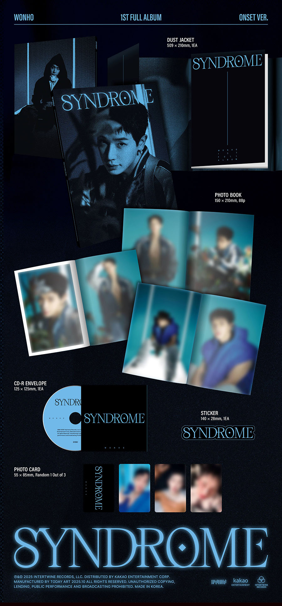 *PRE-ORDER* WONHO - SYNDROME (1st Studio Album)