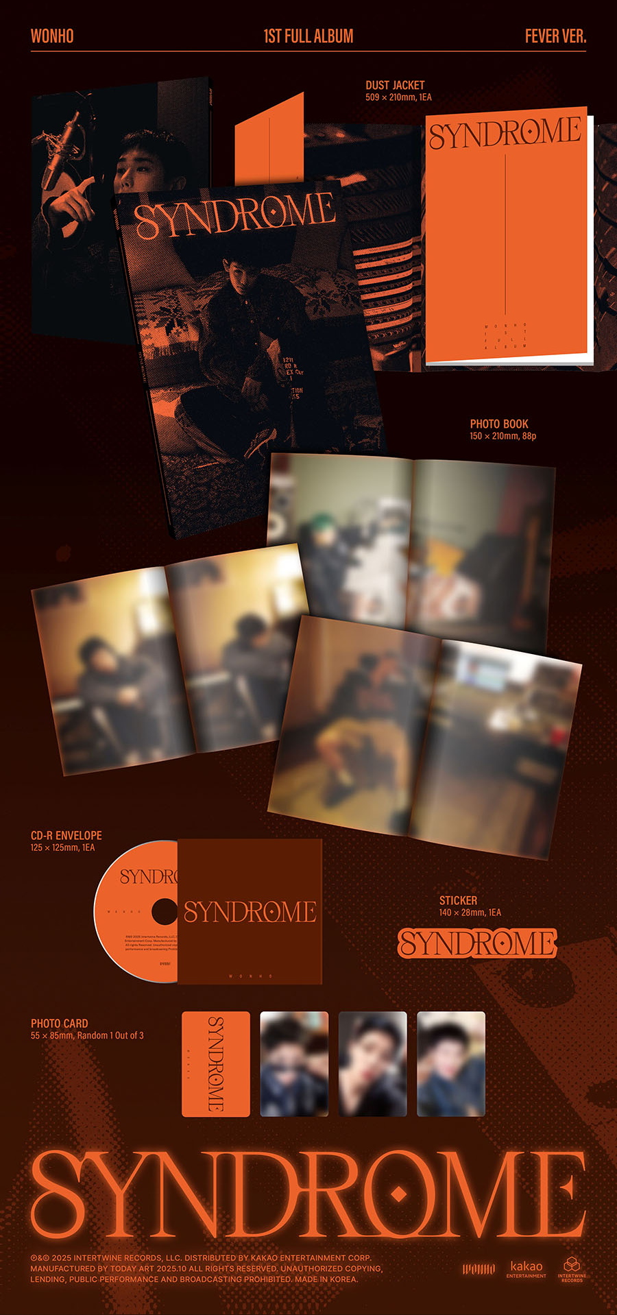 *PRE-ORDER* WONHO - SYNDROME (1st Studio Album)