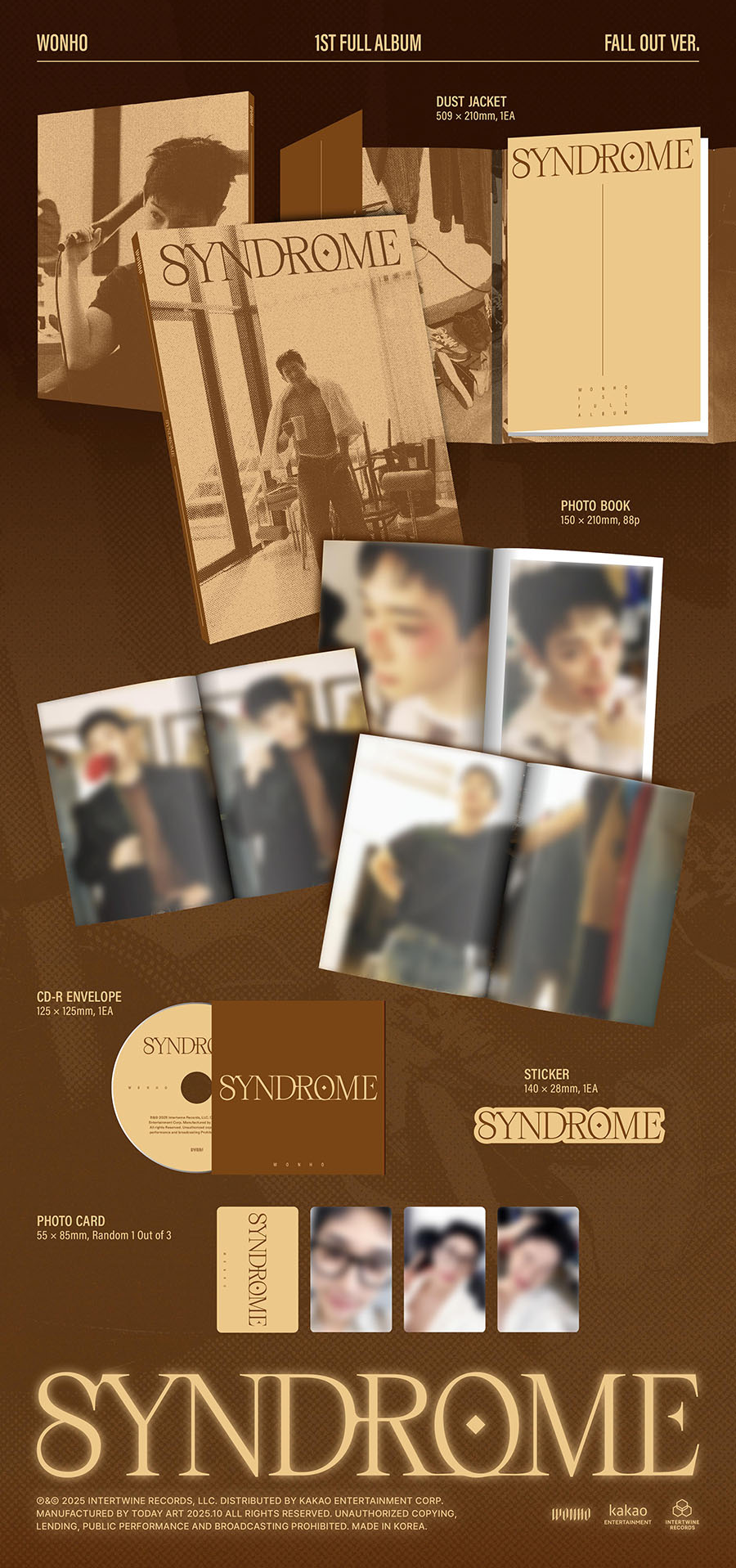 *PRE-ORDER* WONHO - SYNDROME (1st Studio Album)