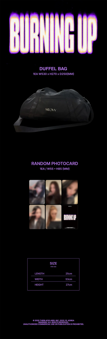 *PRE-ORDER* MEOVV- [BURNING UP] Duffel Bag