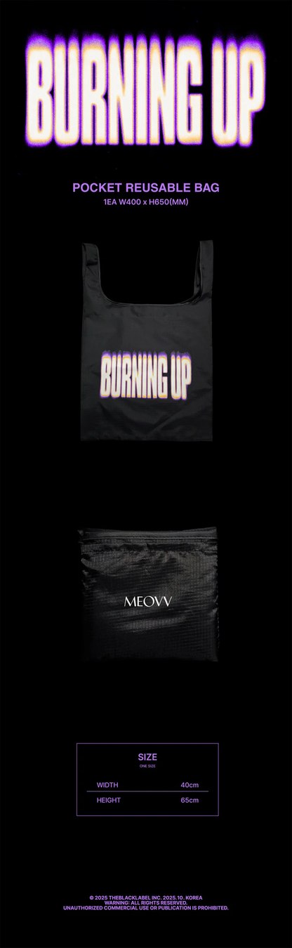 *PRE-ORDER* MEOVV - [BURNING UP] Pocket Reusable Bag