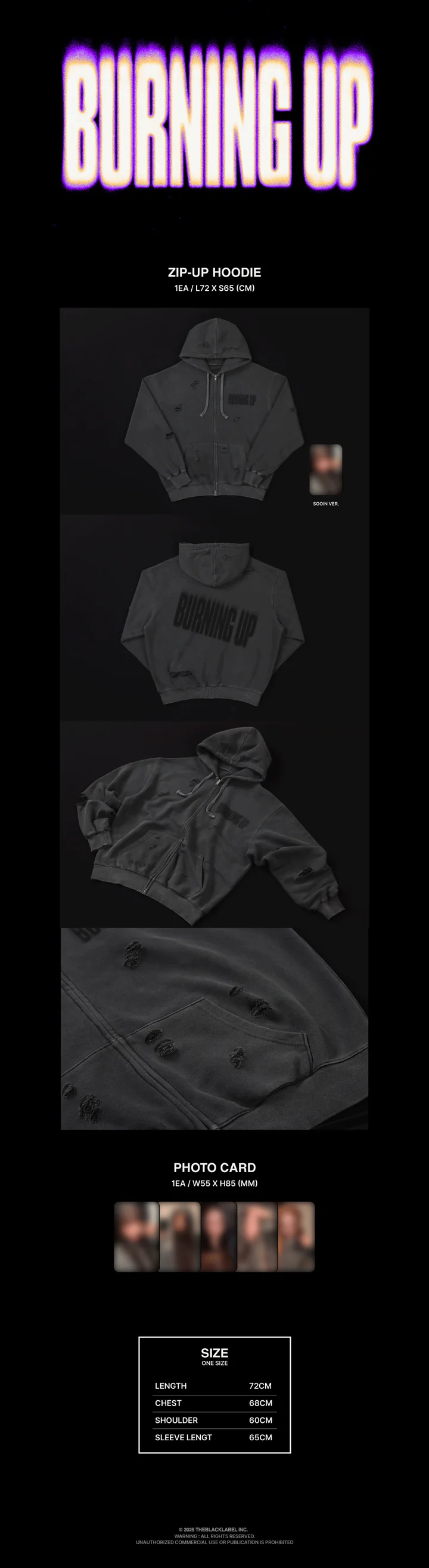 *PRE-ORDER* MEOVV - [BURNING UP] Zip-Up Hoodie Set