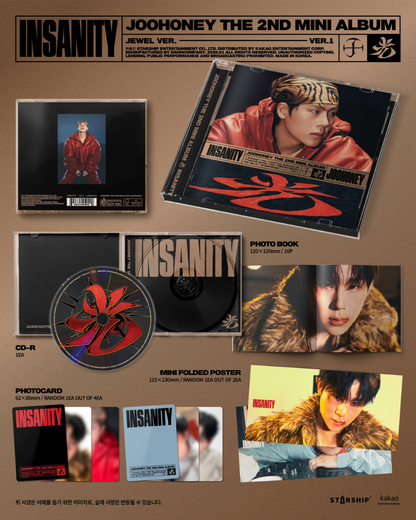 MONSTA X JOOHONEY - 光 INSANITY (2nd Mini Album) [Jewel Ver.]