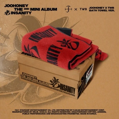 MONSTA X JOOHONEY - 光 INSANITY (2nd Mini Album) [Limited Edition TWB x Bath Towel Ver.]