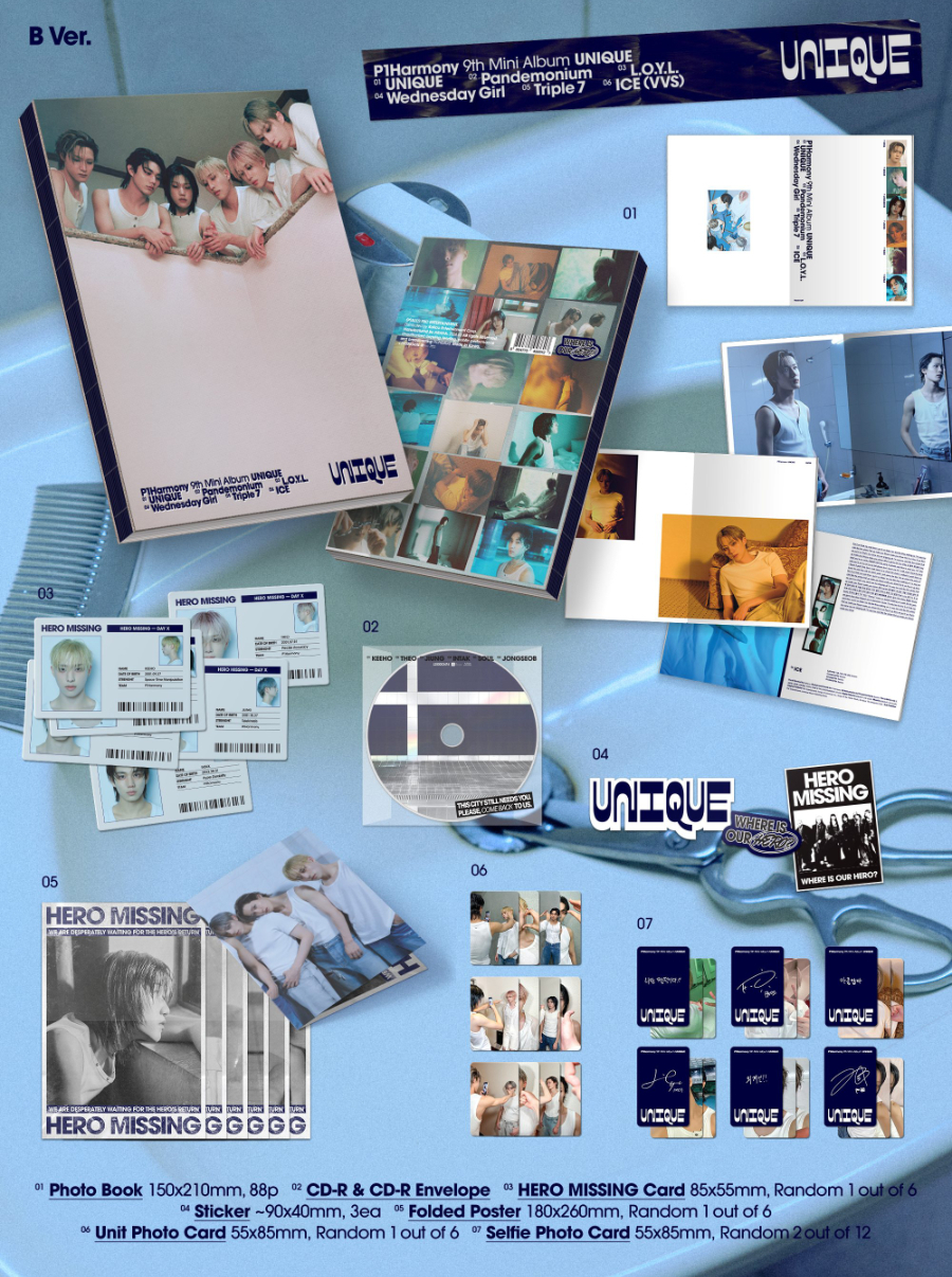 P1HARMONY - Unique (9th Mini Album) [Photobook Ver.]