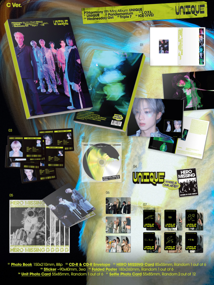 P1HARMONY - Unique (9th Mini Album) [Photobook Ver.]