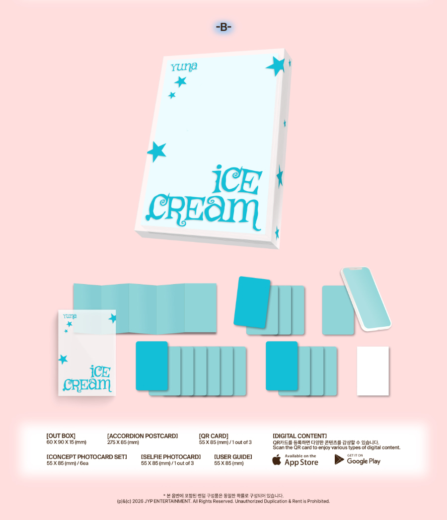 ITZY YUNA - Ice Cream (1st Mini Album) [Poca Album Ver.]