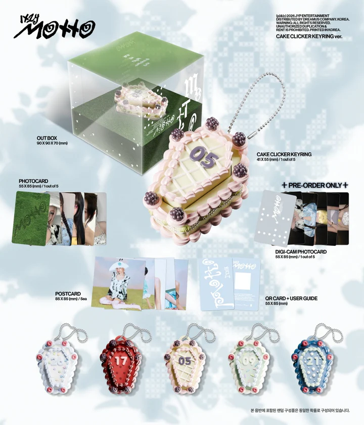 ITZY - Motto [Cake Clicker Keyring Ver.]