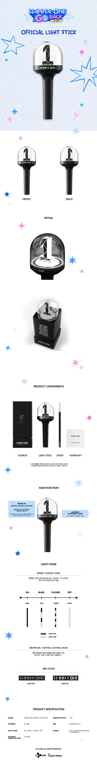 *PRE-ORDER* WANNA ONE - [WANNA ONE GO : Back to Base] Official Lightstick