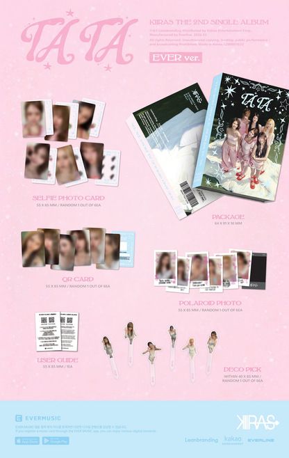 *PRE-ORDER* [EUROPE LUCKY DRAW/SIGNED EVENT] KIIRAS - TA TA (2nd Single Album)