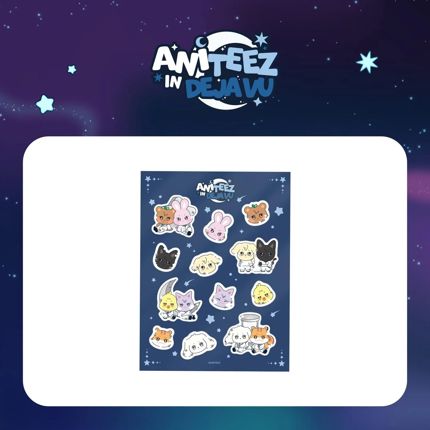 *PRE-ORDER* ATEEZ - [ANITEEZ IN DEJA VU] ATEEZ X ANITEEZ POP-UP Water 3D Sticker