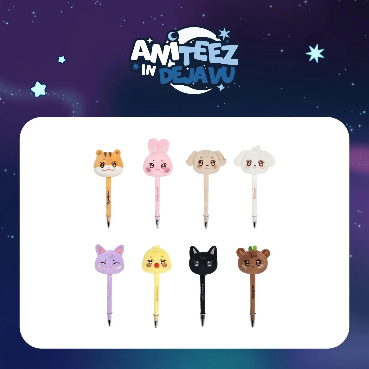 *PRE-ORDER* ATEEZ - [ANITEEZ IN DEJA VU] ATEEZ X ANITEEZ POP-UP Plush Ball Pen
