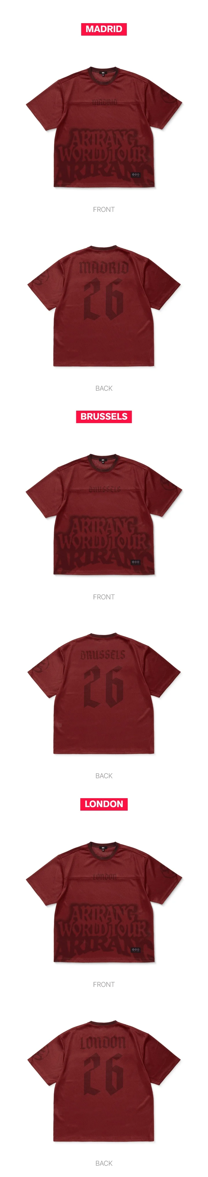 *PRE-ORDER* BTS - [ARIRANG World Tour] Europe Jersey