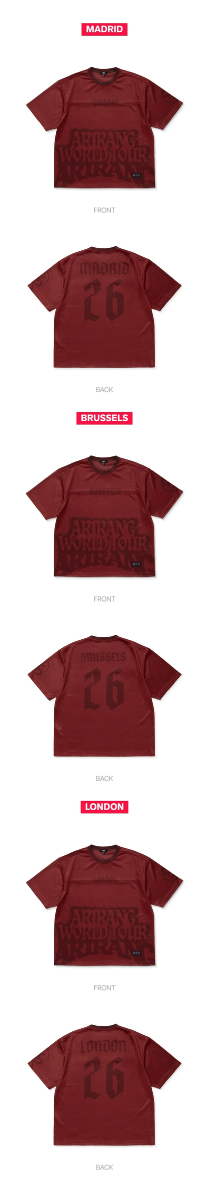 *PRE-ORDER* BTS - [ARIRANG World Tour] Europe Jersey