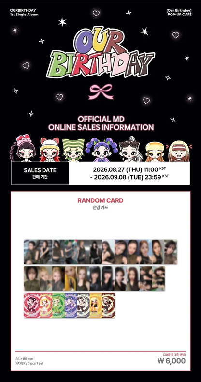 *PRE-ORDER* OURBIRTHDAY - [Our Birthday Pop-Up] Random Card
