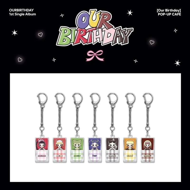 *PRE-ORDER* OURBIRTHDAY - [Our Birthday Pop-Up] Random Keycap Keyring