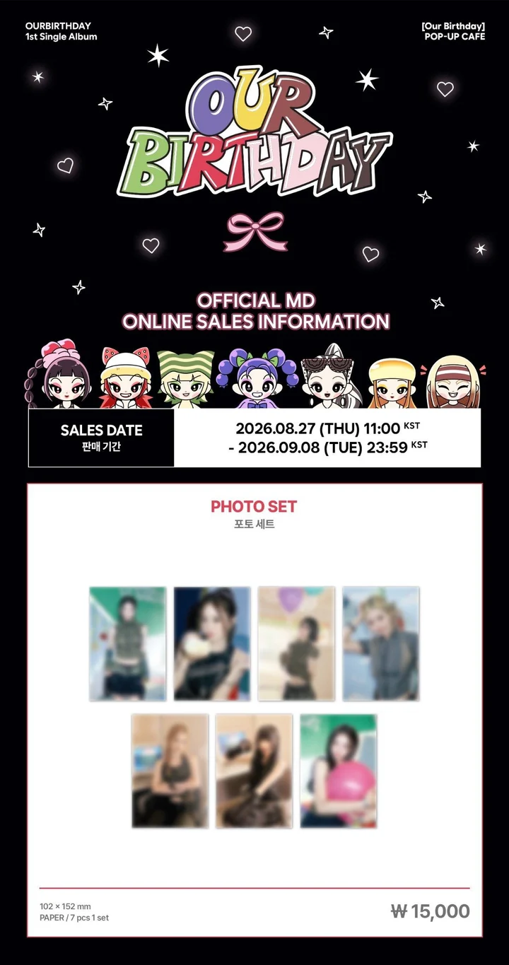 *PRE-ORDER* OURBIRTHDAY - [Our Birthday Pop-Up] Photo Set