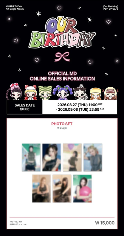 *PRE-ORDER* OURBIRTHDAY - [Our Birthday Pop-Up] Photo Set