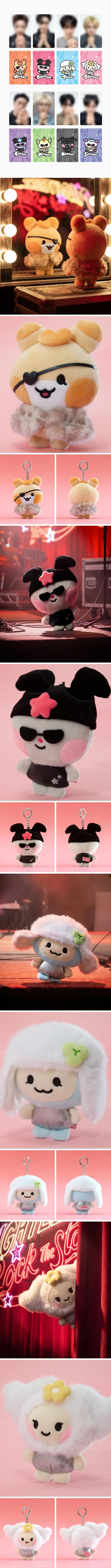 *PRE-ORDER* ATEEZ - [MIGHTEEZ Rock the Stage Pop-Up] Plush Keyring (Popstar Ver.)