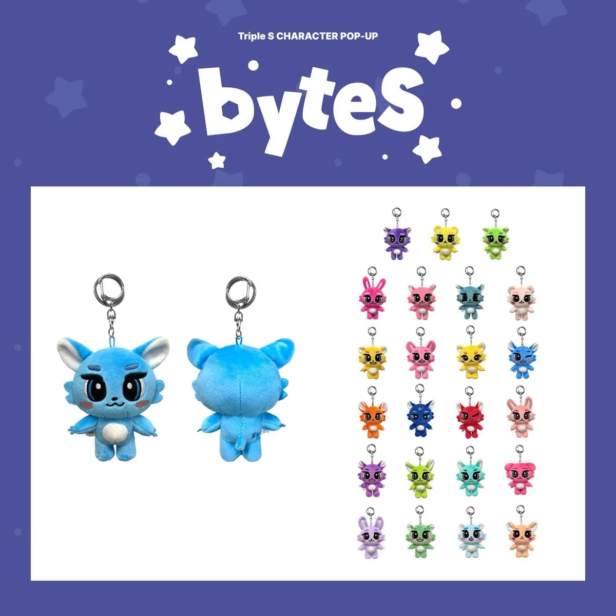 *PRE-ORDER* tripleS - [byteS] Official Character Plush Keyring