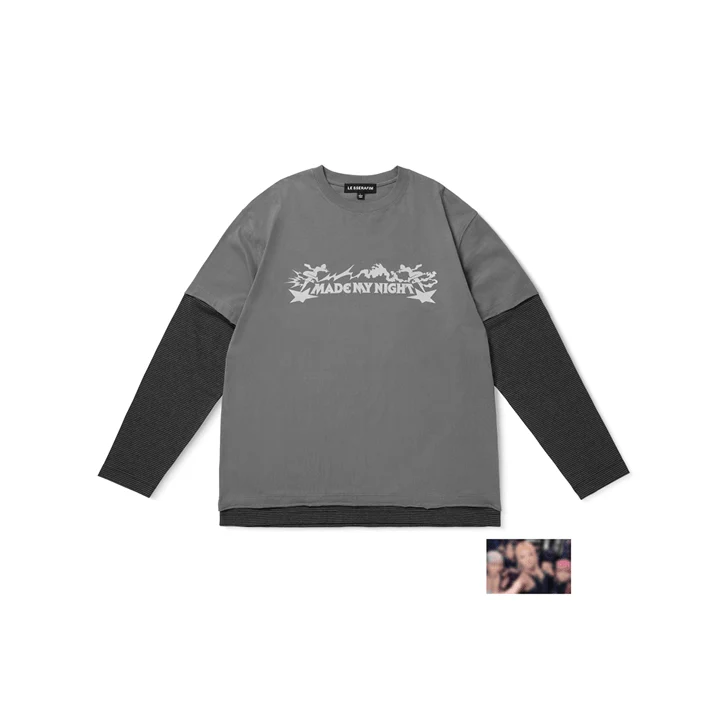 *PRE-ORDER* LE SSERAFIM - [LE SSERAFIM BRAND] Layered L/S T-Shirt
