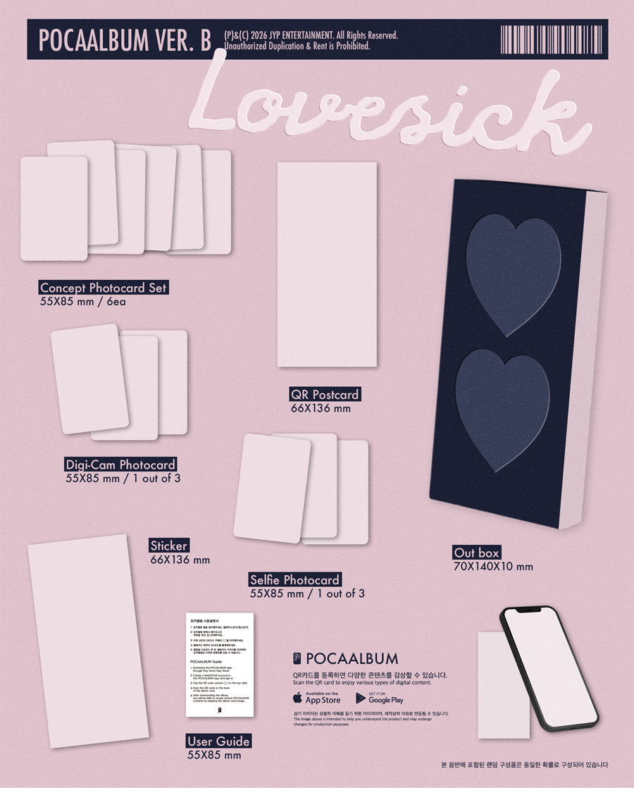 *PRE-ORDER* ITZY CHAERYEONG - Lovesick (1st Mini Album) [PocaAlbum Ver.] + POB