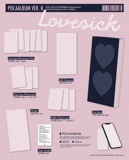 *PRE-ORDER* ITZY CHAERYEONG - Lovesick (1st Mini Album) [PocaAlbum Ver.] + POB