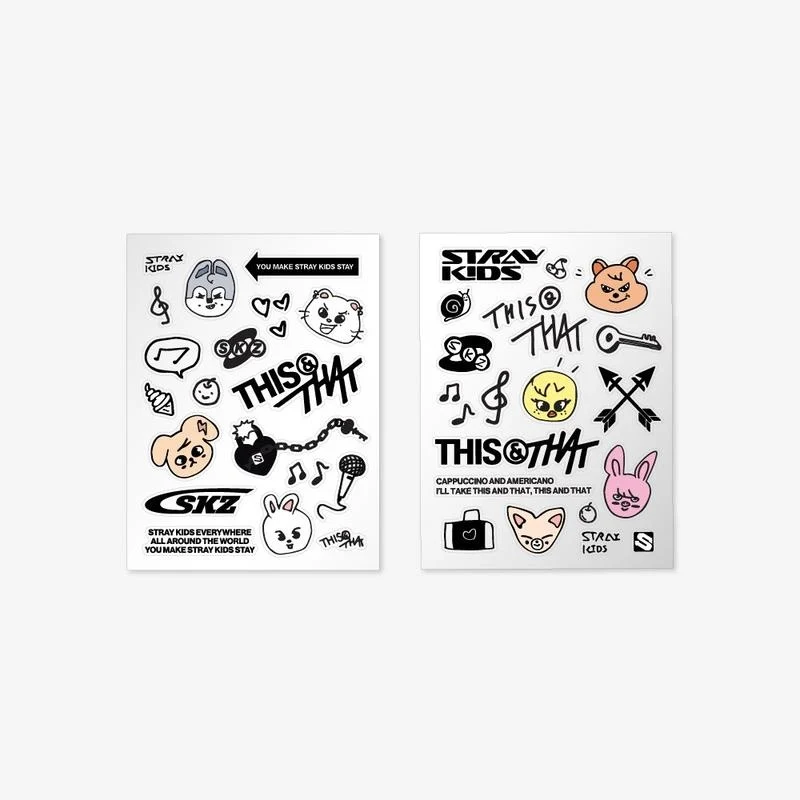 *PRE-ORDER* STRAY KIDS - [THIS & THAT] POP-UP MD SKZOO Tattoo Sticker