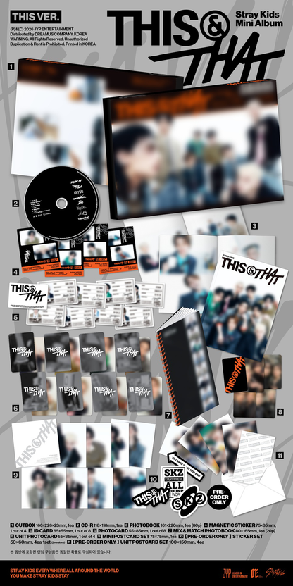 *PRE-ORDER* STRAY KIDS - THIS & THAT (This/That Ver.) + POB OPTION