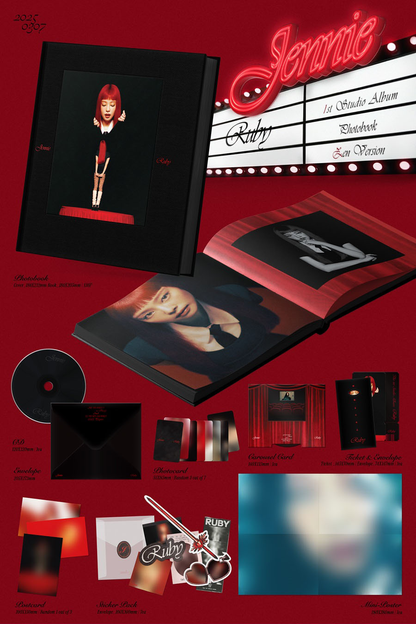 *PRE-ORDER* BLACKPINK JENNIE - RUBY (1st Studio Album) [Photobook Ver.]