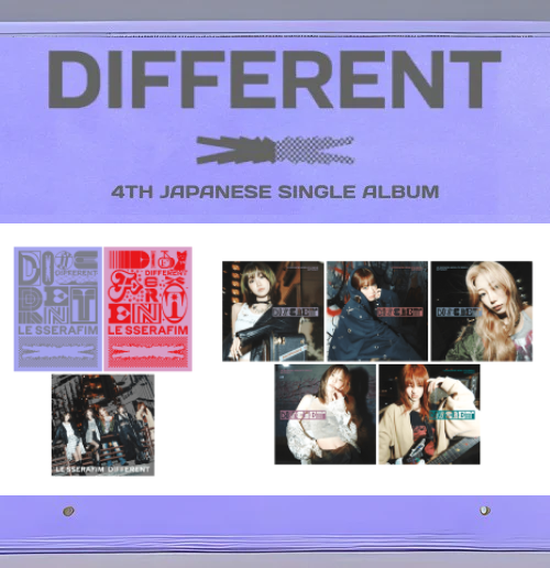 *PRE-ORDER* LE SSERAFIM - DIFFERENT (4th Japanese Single Album) + POB