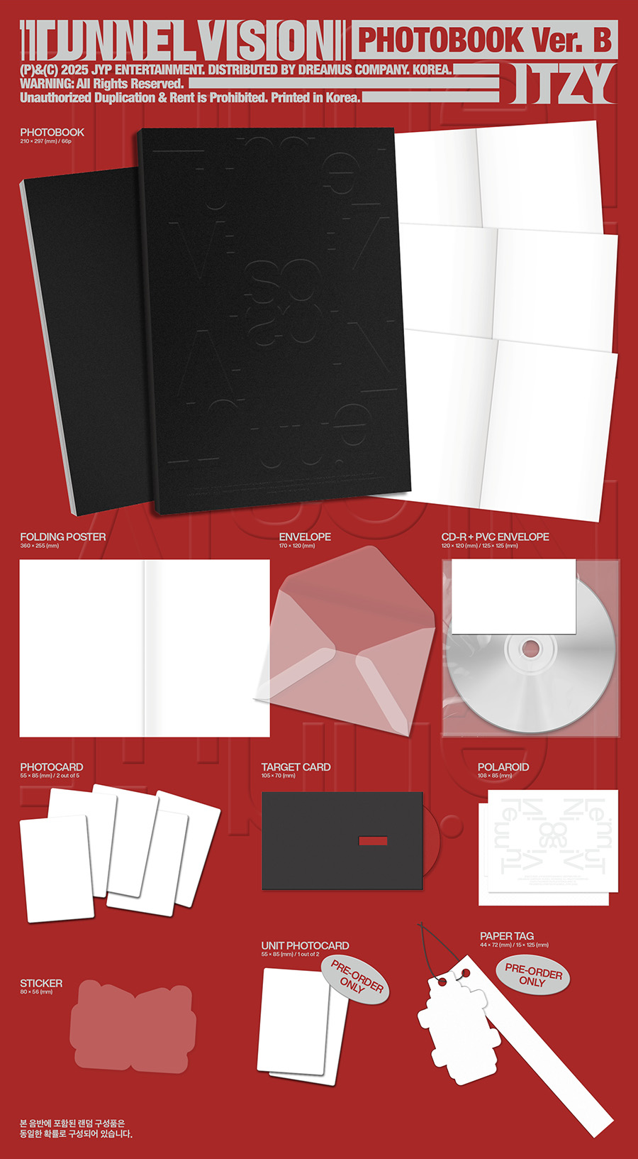 *PRE-ORDER* ITZY - TUNNEL VISION (11th Mini Album) [Photobook Ver.] + POB