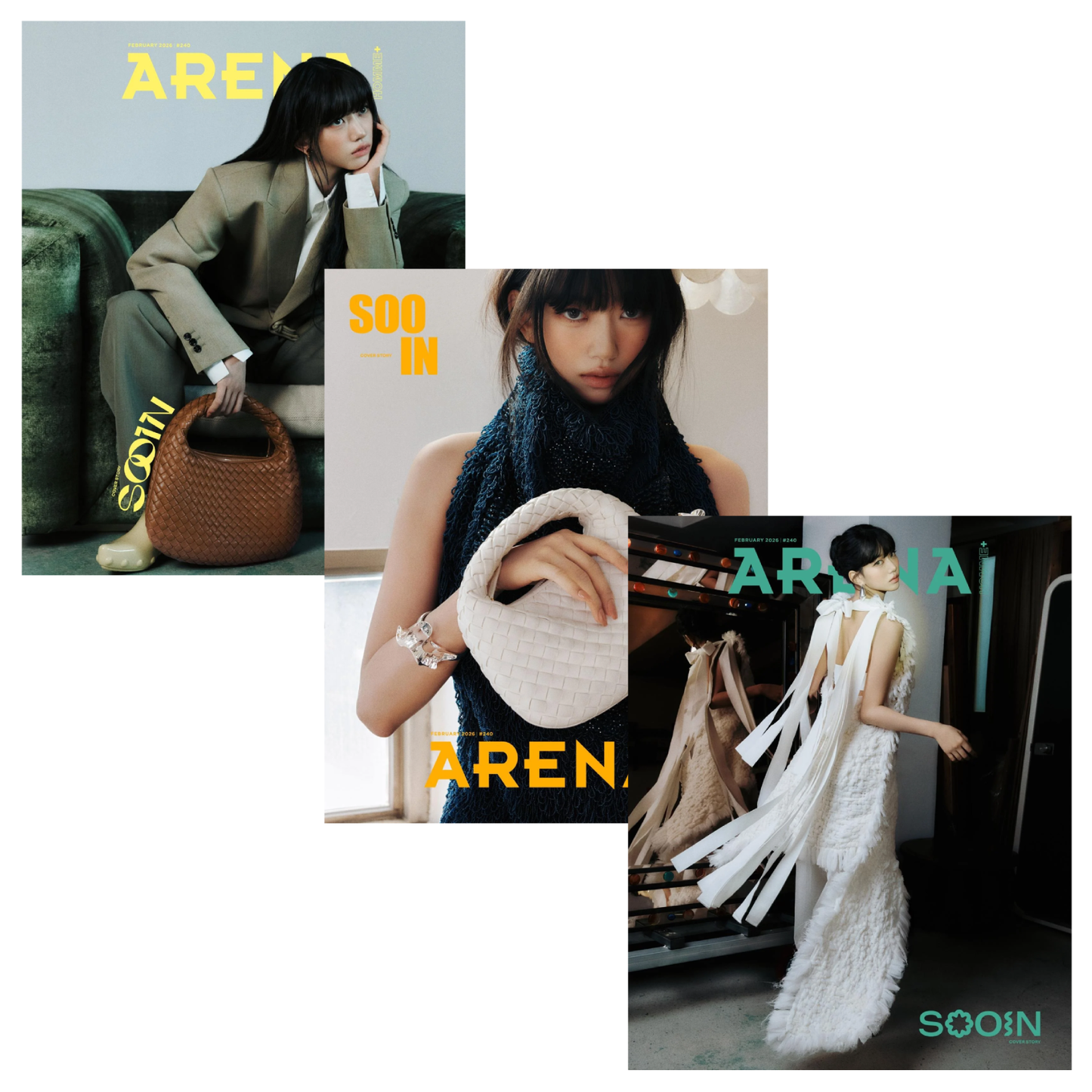 *PRE-ORDER* ARENA HOMME KOREA FEBRUARY 2026 ISSUE (Cover: MEOVV SOOIN)