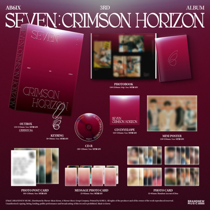 AB6IX - SEVEN : CRIMSON HORIZON (3rd Studio Album) [Photobook Ver.]