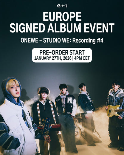 *PRE-ORDER* [EUROPE LUCKY DRAW/SIGNED EVENT] ONEWE - STUDIO WE : Recording #4 (4th Demo Album)